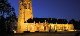 Rochdale Parish Church By Night
