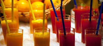 Iced Fruit Juice at Zurich Airport
