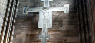 Metal Cross Hanging in St. Stephen’s Cathedral