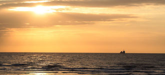 Sunset Over Ostend
