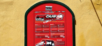 Red Bus City Tours Sign – Vienna