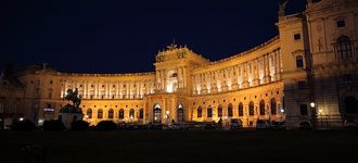 Austrian National Library By Night