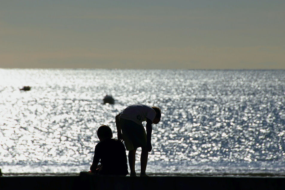 Silhouettes At Sunset