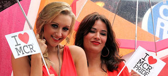 Manchester Pride 2011: Catherine Tyldesley / Debbie Rush