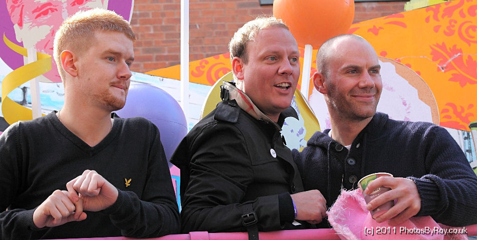 Manchester Pride 2011: Mikey North, Anthony Cotton & Will Thorp