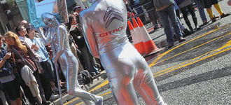 Manchester Pride 2011: Citroen’s Silver-Suited Girls