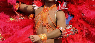Male Carnival Dancer at Spalding Flower Festival