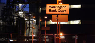 Warrington Bank Quay Station By Night