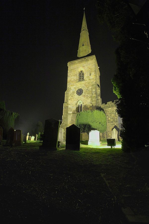 St Mary’s Church, Astbury At Night (HDR)